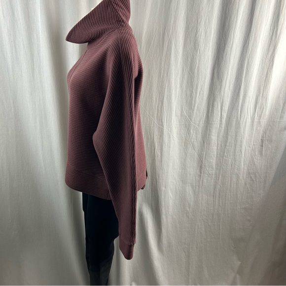 ZELLA Carey Ridge Funnel Neck Pullover In Maroon M - Picture 4 of 10